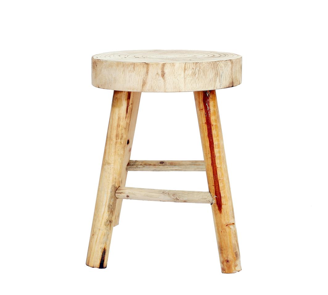 Spotlight wooden store stool