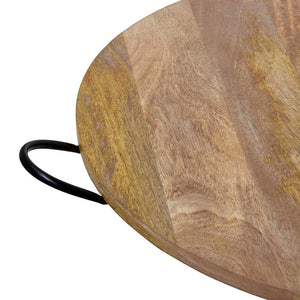 Round Serving Board with Handles