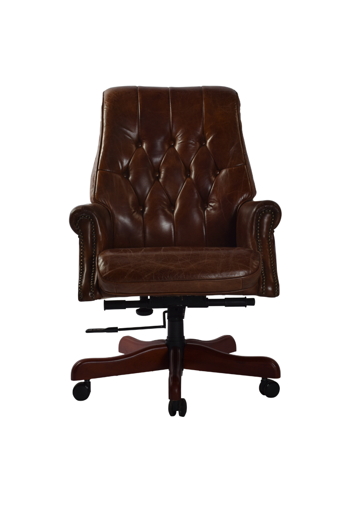 Leather deals bankers chair