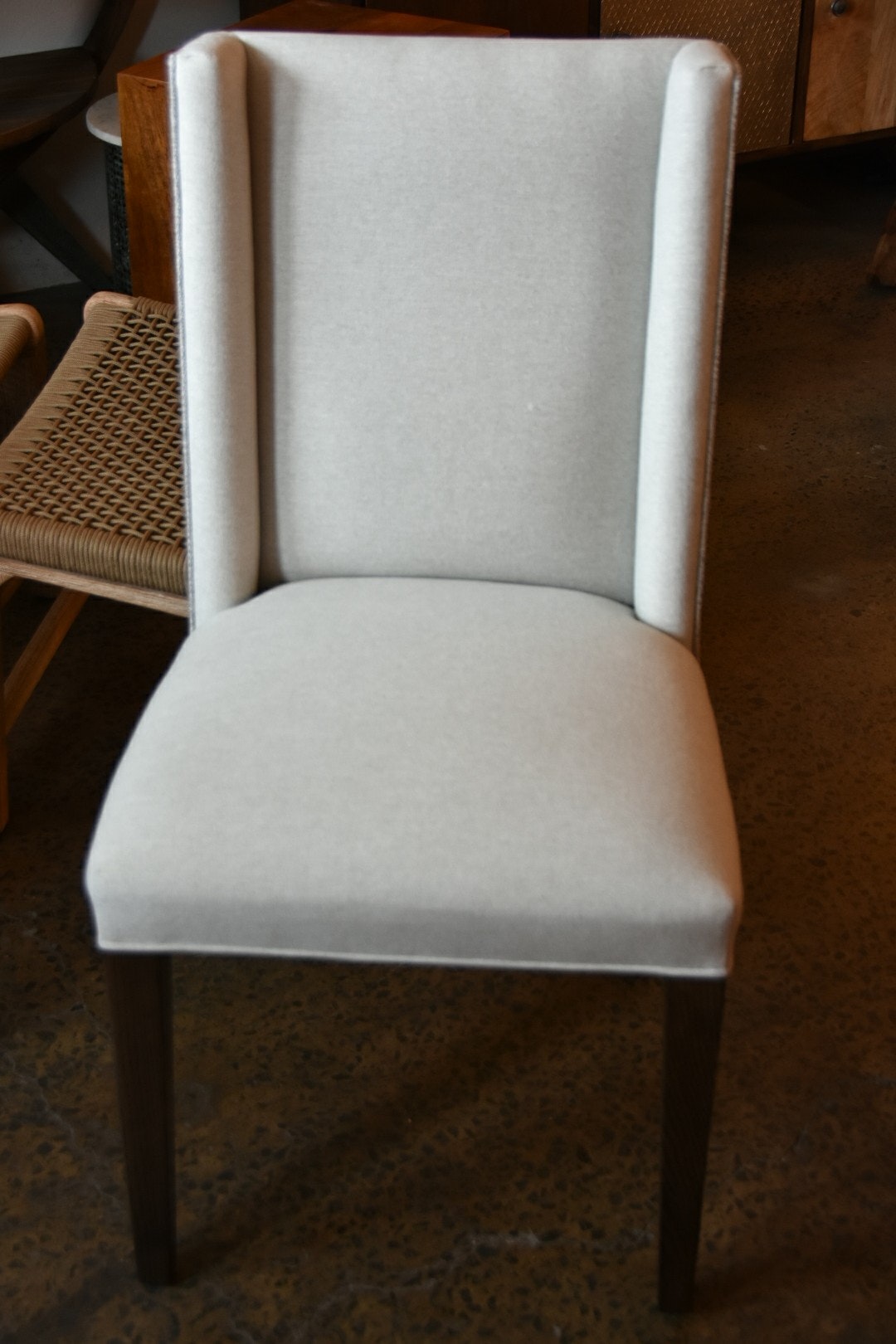 Dining Chair Upholstered with Timber Legs PFS Furniture Sales Shop